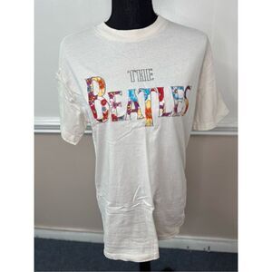 The Beatles Cream Colored Relaxed Boyfriend Short Sleeve Tee Size XXS